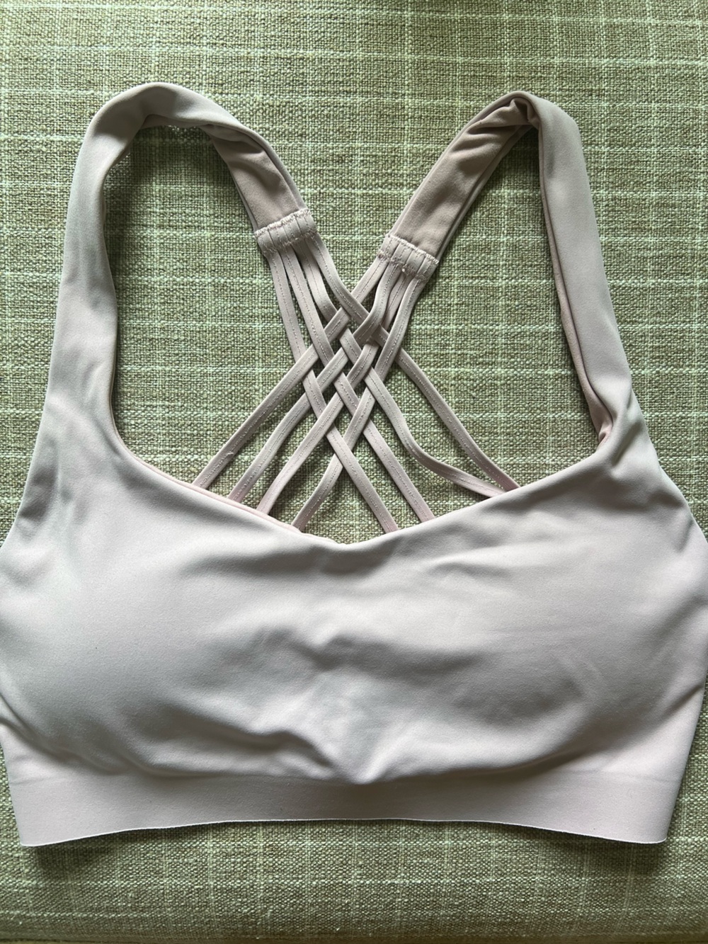 lululemon athletica Light Pink Strappy Back Sports Bra